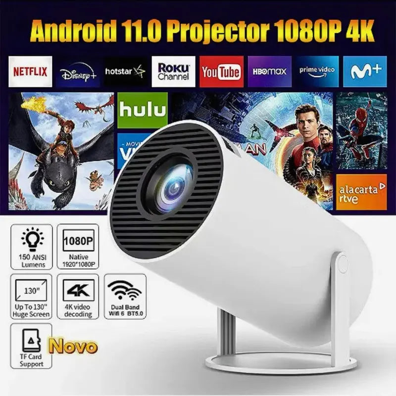Mini Projetor portatil bluetooth- Assista aonde estiver