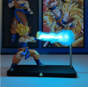 Luminária Noturna Son Goku Kamehameha, Decoração de Mesa