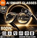 Óculos Inteligentes Xiaomi 8K HD com Câmera de 800W, Fotografia, Vídeo, Chamada de Voz, Tradução, Bluetooth e Multifuncionalidade