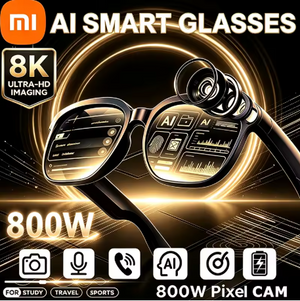 Óculos Inteligentes Xiaomi 8K HD com Câmera de 800W, Fotografia, Vídeo, Chamada de Voz, Tradução, Bluetooth e Multifuncionalidade