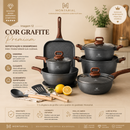 Montarial ChefStone™ | Jogo de Panelas Antiaderente Premium 12 Peças