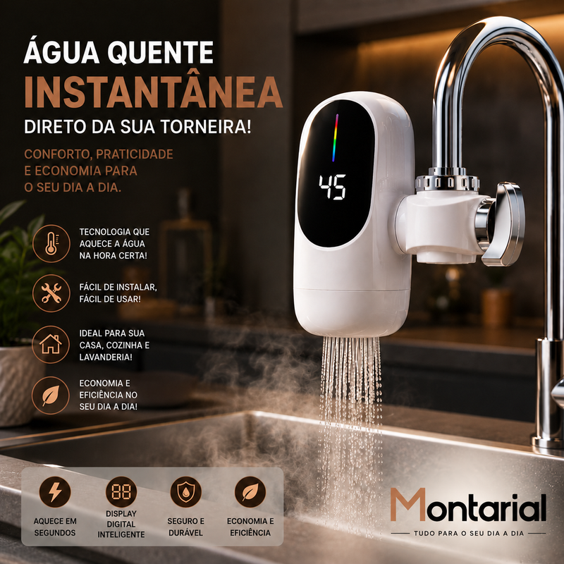 TurboQuente PRO - Aquecedor Inteligente para Torneira 110/220