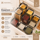 Montarial EssenceLock™ | Potes Herméticos Premium para Organização e Conservação