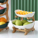 Fruteira de Mesa Cesta de Fruta Bambu